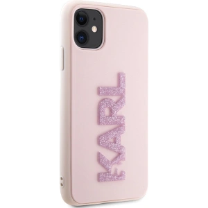 Hurtownia GSM - Etui Karl Lagerfeld KLHCN613DMBKCP Apple iPhone 11/XR rózsaszín/pink kemény tok 3D gumi csillogó logó - KLD1605 - {ean13} - Hurt