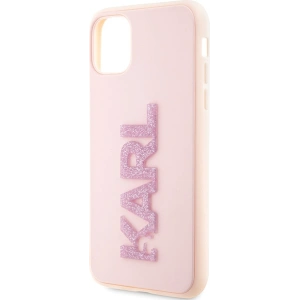 Hurtownia GSM - Etui Karl Lagerfeld KLHCN613DMBKCP Apple iPhone 11/XR rózsaszín/pink kemény tok 3D gumi csillogó logó - KLD1605 - {ean13} - Hurt