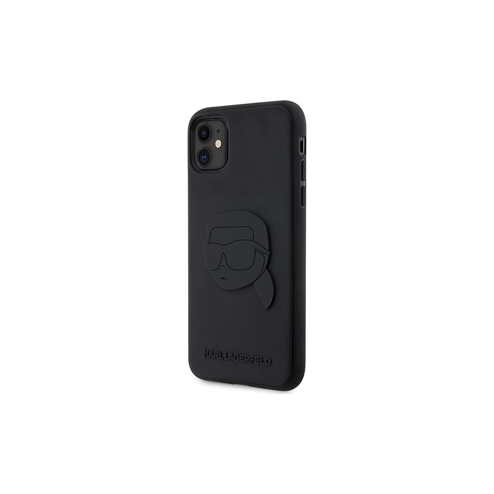 Hurtownia GSM - Etui Karl Lagerfeld KLHCN613DRKNK Apple iPhone 11/XR schwarz/black hardcase Rubber Karl Head 3D - KLD1606 - {ean13} - Hurt