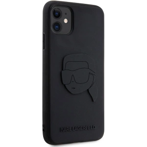 Wholesale Karl Lagerfeld KLHCN613DRKNK Apple iPhone 11/XR black hardcase Rubber Karl Head 3D - KLD1606 - {ean13} - Hurt