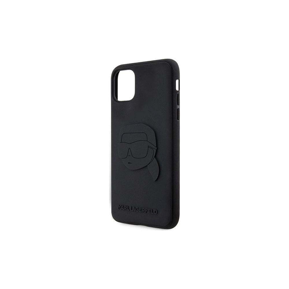 Wholesale Karl Lagerfeld KLHCN613DRKNK Apple iPhone 11/XR black hardcase Rubber Karl Head 3D - KLD1606 - {ean13} - Hurt