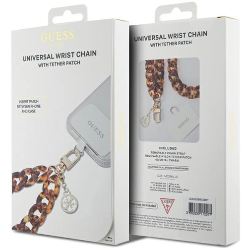 Pasek Guess GUOUCBMC4MT Universal Big Hand Strap Acetate Acrylic 4G Charm