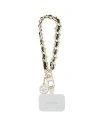 Pasek Guess GUOUCHSAMC4K Universal Hand Strap czarny/black Saffiano Chain 4G Charm