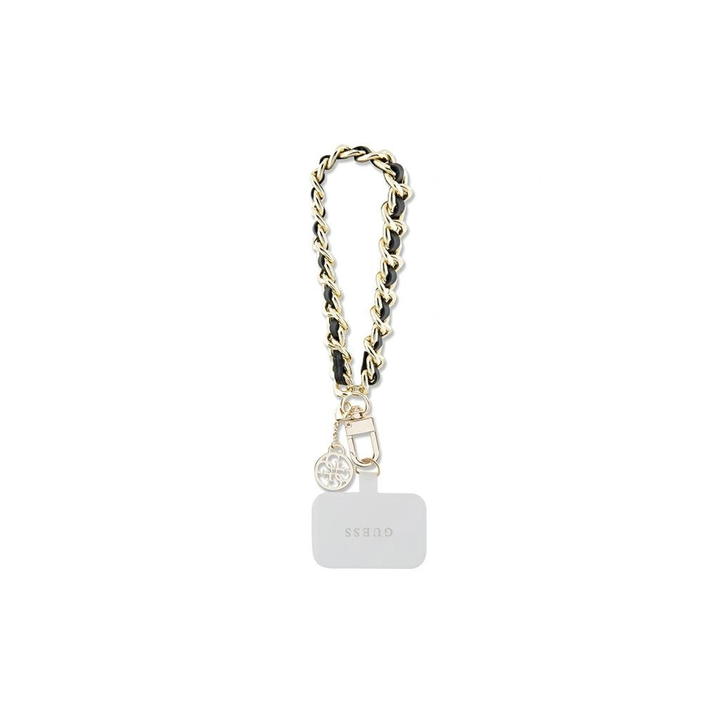 Hurtownia GSM - Pasek Guess GUOUCHSAMC4K Univerzální rukojeť černá/black Saffiano Chain 4G Charm - GUE2683 - {ean13} - Hurt