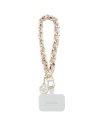 Pánt Guess GUOUCHSAMC4P Univerzális Kézi Pánt rózsaszín/pink Saffiano Lánc 4G Charm