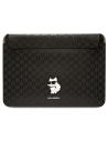 Etui Karl Lagerfeld Sleeve KLCS14SAKHPCK 14 cali negru/saffiano monogram Choupette
