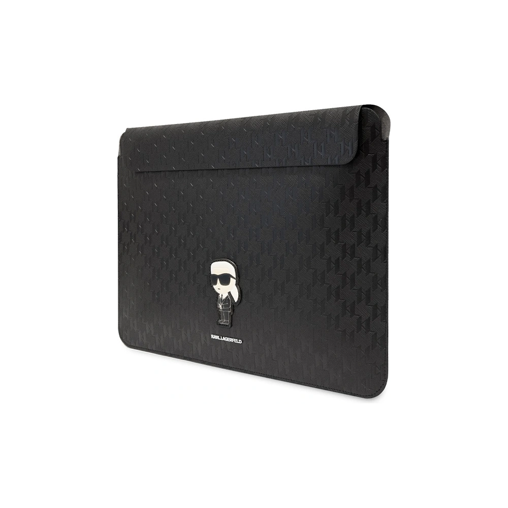 Hurtownia GSM - Etui Karl Lagerfeld Sleeve KLCS16SAKHPKK 16 palců černý/black Saffiano Monogram Ikonik - KLD1613 - {ean13} - Hurt