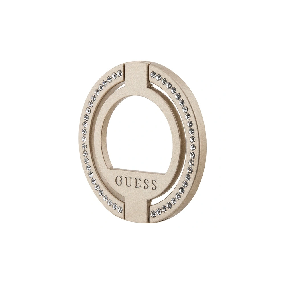 Hurtownia GSM - Uchwyt pe deget Guess MagSafe Ring Stand GUMRSALDGD auriu/gold cu pietre strălucitoare - GUE2685 - {ean13} - Hurt