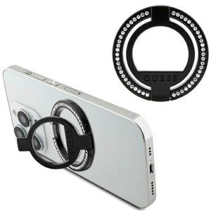 Hurtownia GSM - Uchwyt na palec Guess MagSafe Ring Stand GUMRSALDGK černý/black Rhinestone - GUE2686 - {ean13} - Hurt