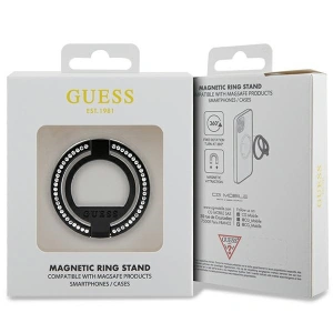 Hurtownia GSM - Uchwyt na palec Guess MagSafe Ring Stand GUMRSALDGK černý/black Rhinestone - GUE2686 - {ean13} - Hurt
