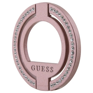 Hurtownia GSM - Uchwyt na palec Guess MagSafe Ring Stand GUMRSALDGP růžový/pink Rhinestone - GUE2687 - {ean13} - Hurt