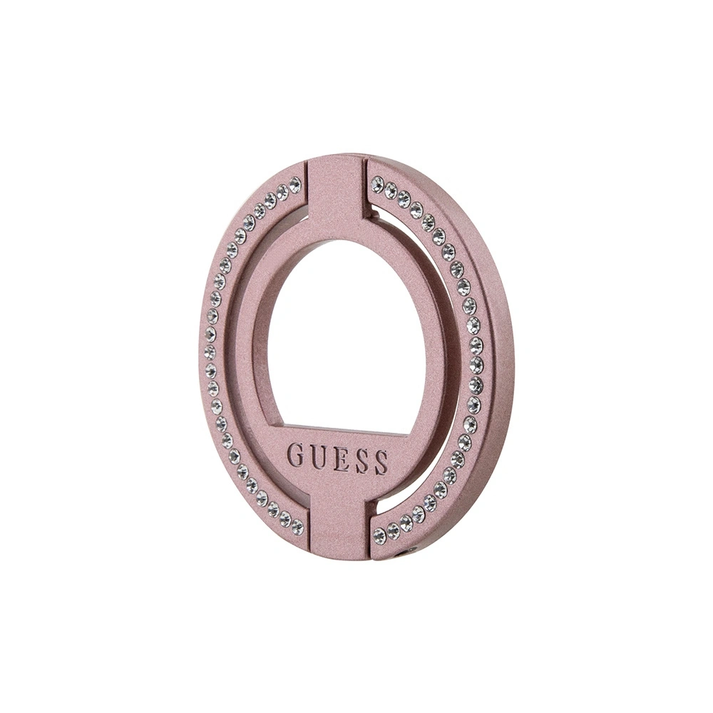 Hurtownia GSM - Uchwyt na palec Guess MagSafe Ring Stand GUMRSALDGP růžový/pink Rhinestone - GUE2687 - {ean13} - Hurt