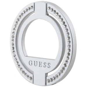 Hurtownia GSM - Uchwyt pe deget Guess MagSafe Ring Stand GUMRSALDGS argintiu/silver cu strass - GUE2688 - {ean13} - Hurt