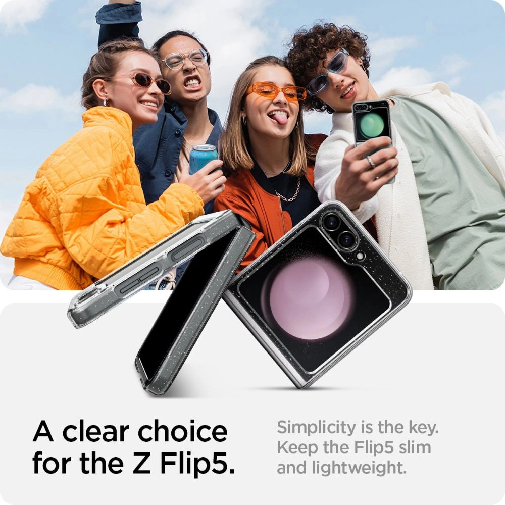 Wholesale Spigen Airskin Samsung Galaxy Z Flip 5 Glitter Crystal - SPN2921 - {ean13} - Hurt