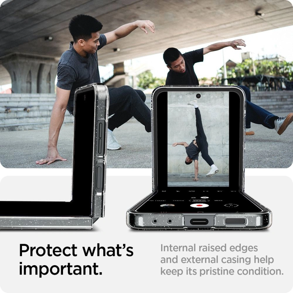 Wholesale Spigen Airskin Samsung Galaxy Z Flip 5 Glitter Crystal - SPN2921 - {ean13} - Hurt