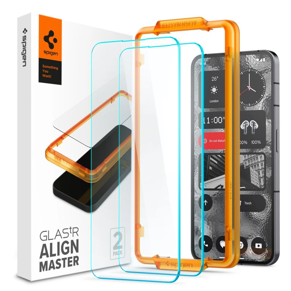 Wholesale Spigen GLAS.tR AlignMaster Nothing Phone 2 Clear [2 PACK] - SPN2922 - {ean13} - Hurt
