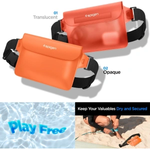 Hurtownia GSM - Vízálló tok Spigen A620 Univerzális Vízálló Derék Táska Naplemente Narancssárga [2 PACK] - SPN2923 - {ean13} - Hurt