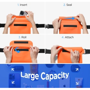 Hurtownia GSM - Wasserdichtes Etui Spigen A620 Universelle Wasserdichte Hüfttasche Sonnenuntergang Orange [2 PACK] - SPN2923 - {ean13} - Hurt