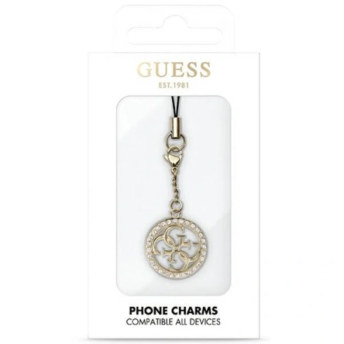 Zawieszka Guess GUCPM4DRD Phone Strap 4G Rhinestone Charm