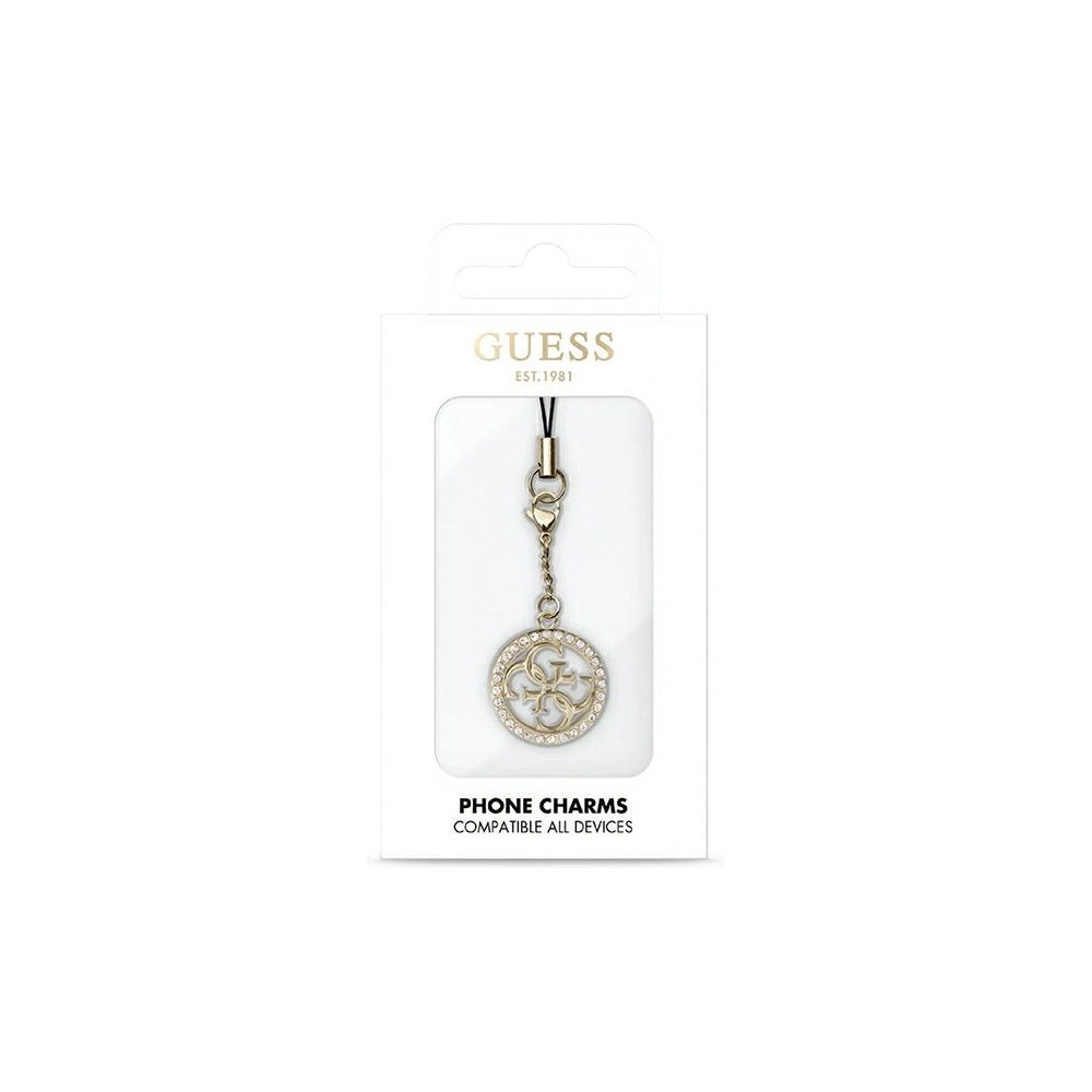 Wholesale Guess GUCPM4DRD Phone Strap 4G Rhinestone Charm - GUE2695 - {ean13} - Hurt