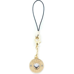 Guess GUCPMHGLD Phone Strap Heart Diamond Charm with Rhinestones