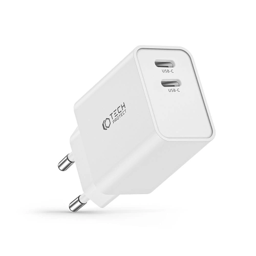 Ładowarka sieciowa Tech-Protect C35W 2-port Network Charger PD 35W White