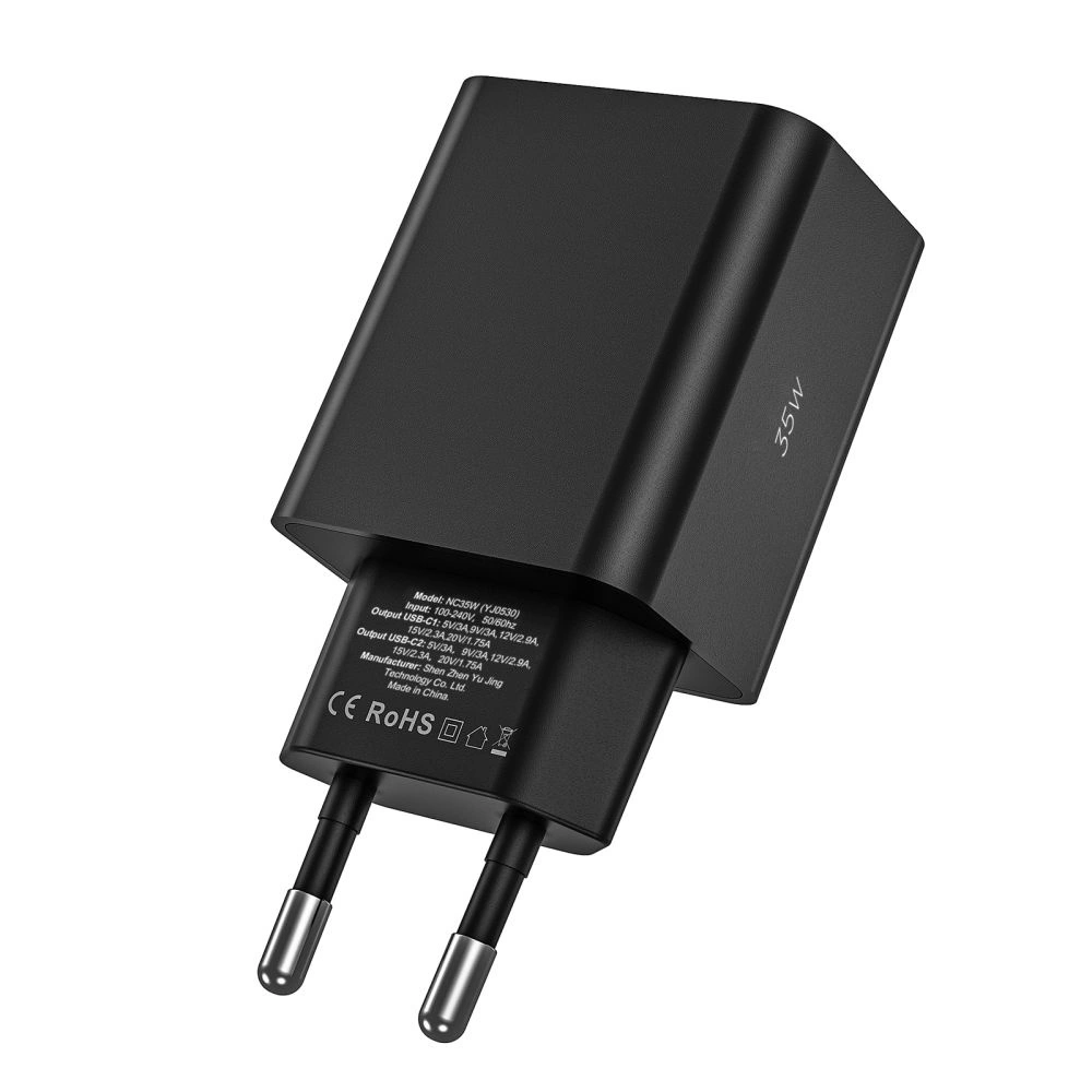 Hurtownia GSM - Netzteil Tech-Protect C35W 2-Port Netzladegerät PD 35W Schwarz - THP2186 - {ean13} - Hurt