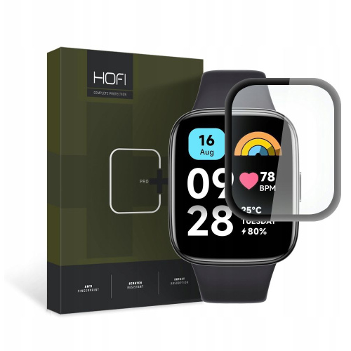 Hurtownia Hofi - 9319456604825 - HOFI401 - Szkło hybrydowe Hofi Hybrid Pro+ Xiaomi Redmi Watch 3 Active Black - B2B homescreen
