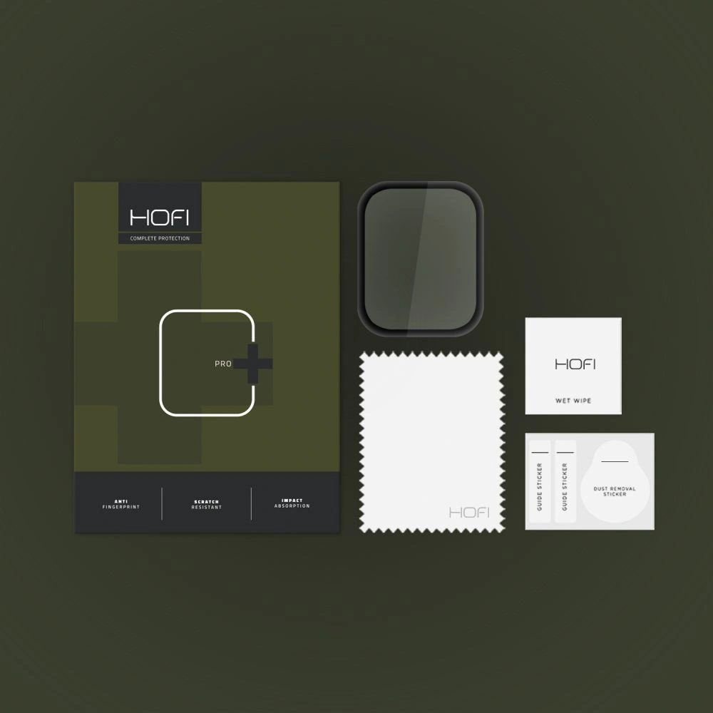 Hurtownia GSM - Hybriertes Glas Hofi Hybrid Pro+ Xiaomi Redmi Watch 3 Active Schwarz - HOFI401 - {ean13} - Hurt