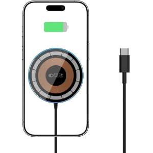 Hurtownia GSM - Ładowarka bezprzewodowa Tech-Protect Qi15W-A30 Magnetic Magsafe Wireless Charger Black - THP2188 - {ean13} - Hurt