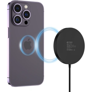 Hurtownia GSM - Vezeték nélküli töltő Tech-Protect Qi15W-A30 Magnetic Magsafe Vezeték nélküli töltő Fekete - THP2188 - {ean13} - Hurt