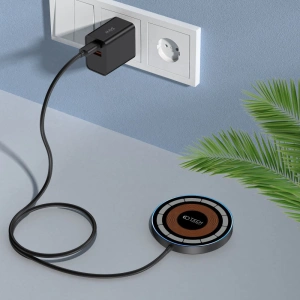 Hurtownia GSM - Vezeték nélküli töltő Tech-Protect Qi15W-A30 Magnetic Magsafe Vezeték nélküli töltő Fekete - THP2188 - {ean13} - Hurt