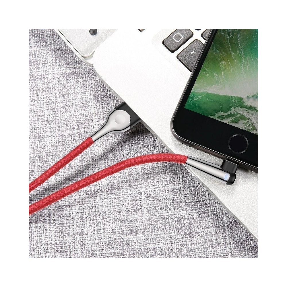 Wholesale Baseus USB Type-A to Lightning MVP Cable 2.4A 1M Red - BSU143RED - {ean13} - Hurt
