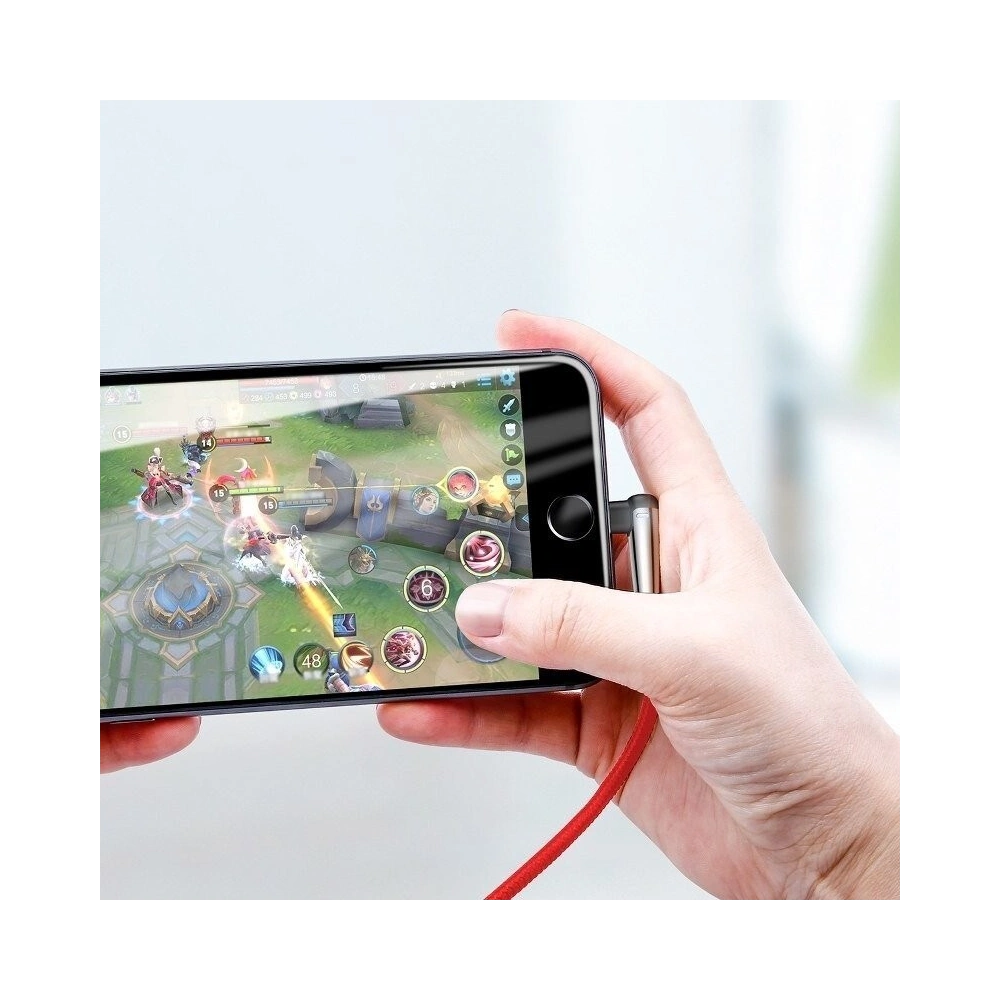 Wholesale Baseus USB Type-A to Lightning MVP Cable 2.4A 1M Red - BSU143RED - {ean13} - Hurt