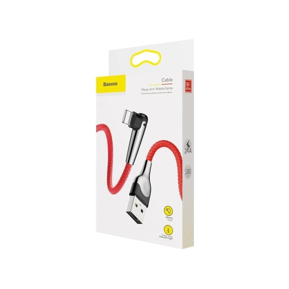 Wholesale Baseus USB Type-A to Lightning MVP Cable 2.4A 1M Red - BSU143RED - {ean13} - Hurt