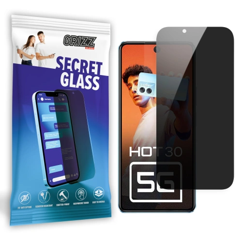 Matowe szkło prywatyzujące GrizzGlass SecretGlass do Infinix Hot 30 5G