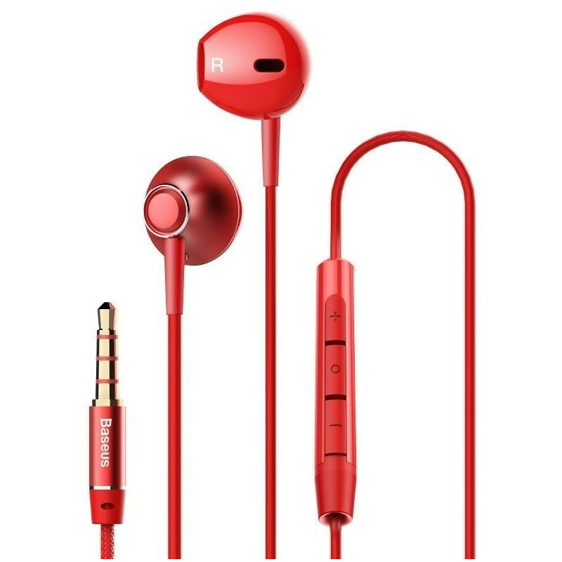 Baseus Distributor - 6953156273917 - BSU158RED - Baseus Encok H06 Wired Headphones Red - B2B homescreen