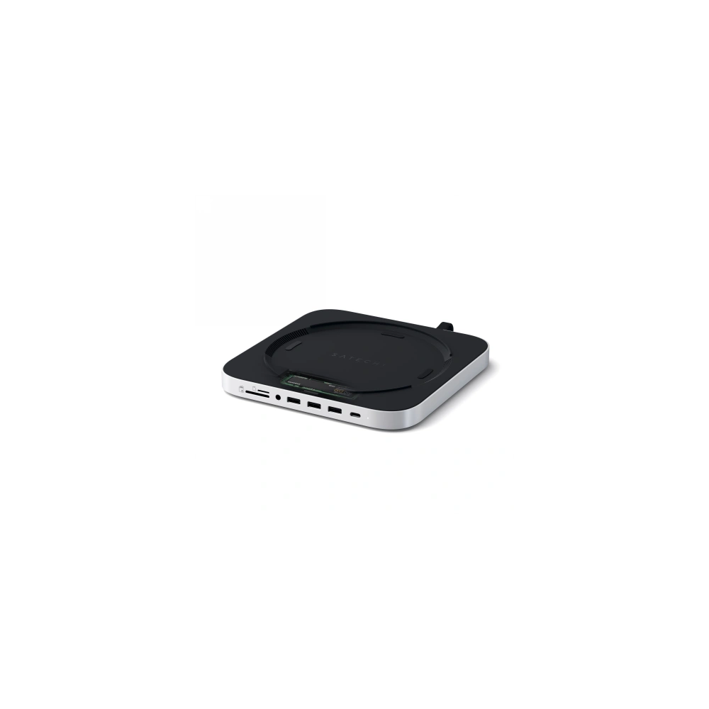 Wholesale Satechi Aluminum SSD Hub for Apple Mac Mini with USB-C, 3x USB-A, micro/SD card reader, jack - STH73 - {ean13} - Hurt