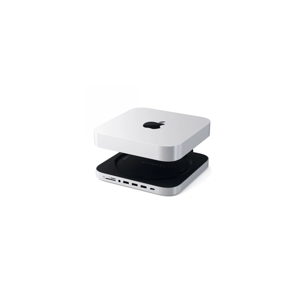 Wholesale Satechi Aluminum SSD Hub for Apple Mac Mini with USB-C, 3x USB-A, micro/SD card reader, jack - STH73 - {ean13} - Hurt