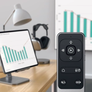 Hurtownia GSM - Pilotul Satechi R1 Bluetooth Presentation Remote cu indicator LED încorporat (gri stelar) - STH75 - {ean13} - Hurt