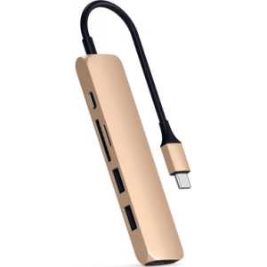 Hurtownia GSM - Hub Satechi Adapter V2 mobilis USB-C PD eszközökhöz, 2x USB-A, 4K HDMI, micro SD kártyaolvasó - STH78 - {ean13} - Hurt