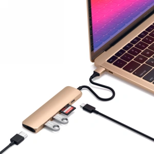 Hurtownia GSM - Hub Satechi Adapter V2 mobilis USB-C PD eszközökhöz, 2x USB-A, 4K HDMI, micro SD kártyaolvasó - STH78 - {ean13} - Hurt