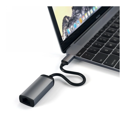 Adapter Satechi Type-C do Gigabit Ethernet (space gray)