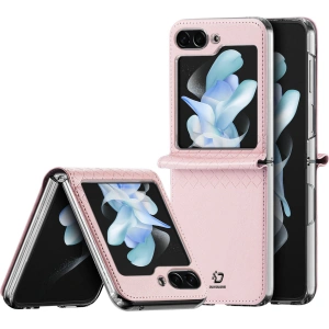 Hurtownia GSM - Etui Samsung Galaxy Z Flip 5 5G aus Leder mit Klappe Geldbörse Rückenschutzhülle Dux Ducis Bril rosa - DDS1798 - {ean13} - Hurt
