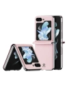 Etui Samsung Galaxy Z Flip 5 5G bőr tárca hátlap Dux Ducis Bril rózsaszínű