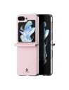 Wholesale Samsung Galaxy Z Flip 5 5G Leather Flip Wallet Back Cover Dux Ducis Bril pink - DDS1798 - {ean13} - Hurt