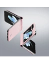 Hurtownia GSM - Etui Samsung Galaxy Z Flip 5 5G kožené s klopnou peněženkový obal na zadní stranu Dux Ducis Bril růžové - DDS1798 - {ean13} - Hurt