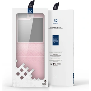 Hurtownia GSM - Etui Samsung Galaxy Z Flip 5 5G aus Leder mit Klappe Geldbörse Rückenschutzhülle Dux Ducis Bril rosa - DDS1798 - {ean13} - Hurt