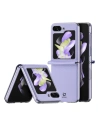 Samsung Galaxy Z Flip 5 5G Leather Flip Wallet Back Cover Dux Ducis Bril purple