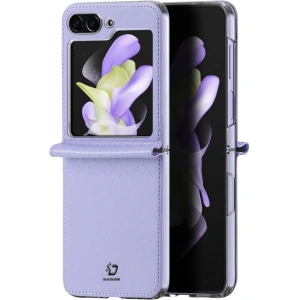 Hurtownia GSM - Etui Samsung Galaxy Z Flip 5 5G aus Leder mit Klappdeckel Geldbörse Rückenschale Dux Ducis Bril lila - DDS1799 - {ean13} - Hurt